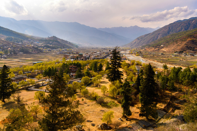 Agricultural landscape of Paro valley